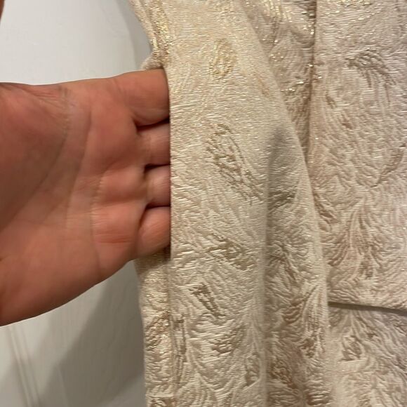 BCBG Paris Gold with black trim cocktail mini dress - Picture 4 of 10